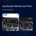 Bezprzewodowy odtwarzacz radiowy Carplay z obsługą głosową AI do Audi A5 2009-2016, Android 14, WIFI, 4G SIM, BT, 8GB 128GB, GPS, nawigacja, dotykowy ekran IPS, radio stereo